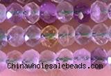 CRB2261 15.5 inches 3*4mm faceted rondelle fluorite beads