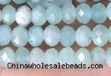 CRB2270 15.5 inches 3*4mm faceted rondelle amazonite beads