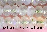 CRB2273 15.5 inches 4*6mm faceted rondelle prehnite beads