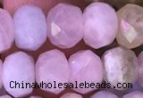 CRB2278 15.5 inches 5*8mm faceted rondelle morganite beads