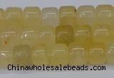 CRB2500 15.5 inches 6*8mm rondelle yellow jade beads wholesale