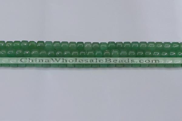 CRB2503 15.5 inches 6*8mm rondelle green aventurine beads