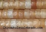 CRB2552 15.5 inches 2*4mm heishi red aventurine beads wholesale
