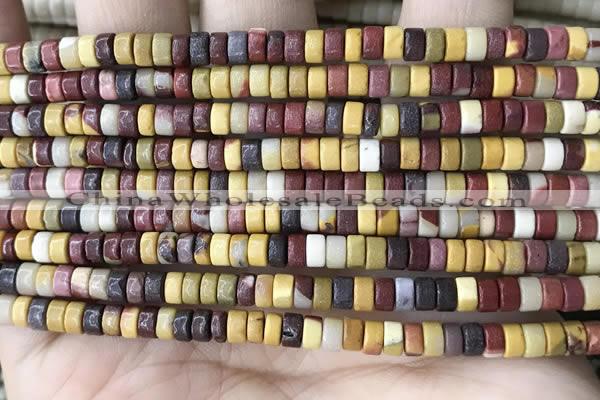 CRB2574 15.5 inches 2*4mm heishi mookaite beads wholesale