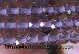 CRB2603 15.5 inches 2*3mm faceted rondelle smoky quartz beads