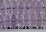 CRB262 15.5 inches 5*12mm rondelle amethyst gemstone beads