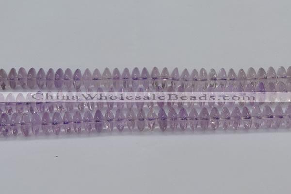 CRB262 15.5 inches 5*12mm rondelle amethyst gemstone beads