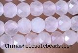 CRB2622 15.5 inches 2*3mm faceted rondelle rose quartz beads