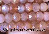 CRB2625 15.5 inches 2*3mm faceted rondelle moonstone beads