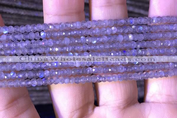 CRB2629 15.5 inches 2*3mm faceted rondelle labradorite beads