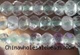 CRB2639 15.5 inches 2*3mm faceted rondelle fluorite gemstone beads