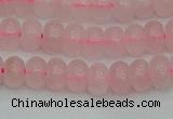 CRB2800 15.5 inches 4*6mm rondelle rose quartz beads wholesale