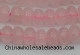 CRB2802 15.5 inches 6*10mm rondelle rose quartz beads wholesale