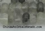 CRB2807 15.5 inches 6*10mm rondelle cloudy quartz beads wholesale