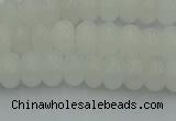 CRB2810 15.5 inches 4*6mm rondelle white jade beads wholesale