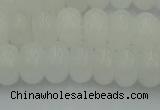 CRB2812 15.5 inches 6*10mm rondelle white jade beads wholesale