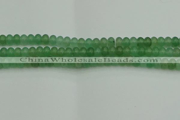 CRB2822 15.5 inches 6*10mm rondelle green aventurine beads
