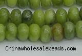 CRB2837 15.5 inches 6*10mm rondelle Chinese chrysoprase beads