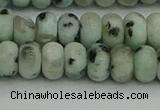 CRB2851 15.5 inches 5*8mm rondelle sesame jasper beads