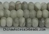 CRB2860 15.5 inches 4*6mm rondelle grey agate beads