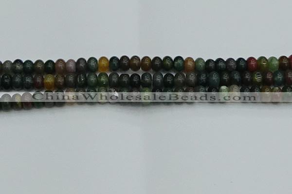 CRB2867 15.5 inches 6*10mm rondelle Indian agate beads