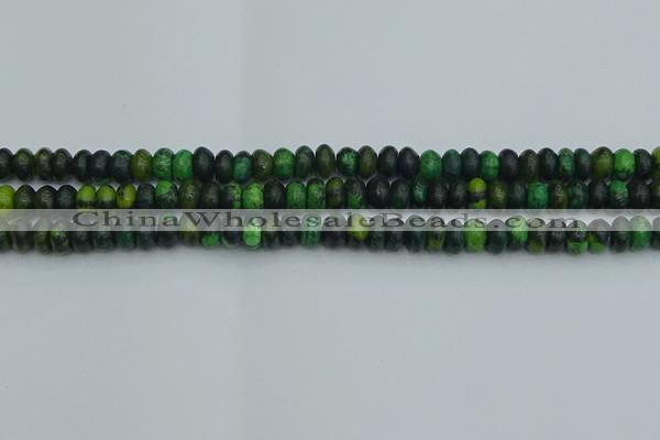 CRB2895 15.5 inches 4*6mm rondelle chrysocolla beads wholesale