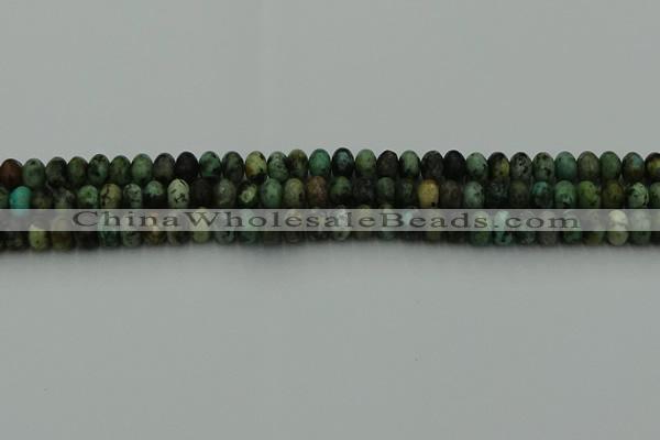 CRB2900 15.5 inches 4*6mm rondelle African turquoise beads