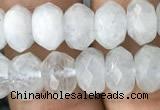 CRB3005 15.5 inches 5*8mm faceted rondelle aquamarine beads