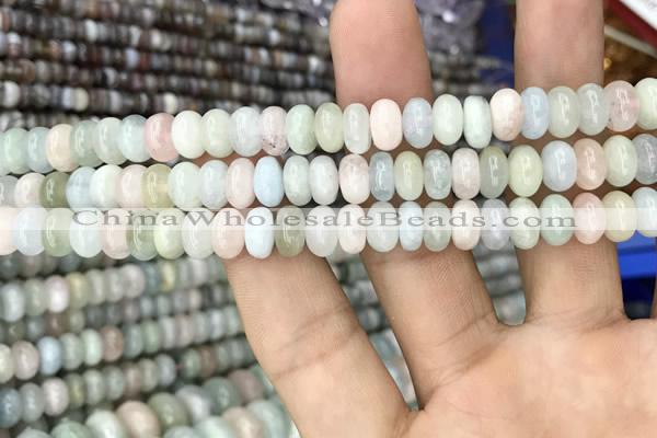 CRB3061 15.5 inches 5*8mm rondelle morganite gemstone beads