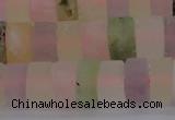 CRB314 15.5 inches 8*12mm tyre matte multicolor quartz beads