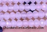 CRB3140 15.5 inches 2.5*4mm faceted rondelle tiny white moonstone beads