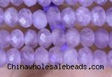 CRB3146 15.5 inches 2.5*4mm faceted rondelle tiny lavender amethyst beads