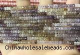 CRB3200 15.5 inches 2*3.5mm faceted rondelle mixed quartz beads