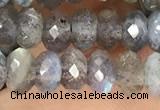 CRB3212 15.5 inches 3.5*6mm faceted rondelle labradorite beads