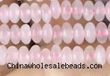 CRB4000 15.5 inches 2.5*4.5mm rondelle rose quartz beads wholesale