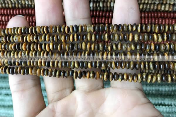 CRB4008 15.5 inches 2.5*4.5mm rondelle yellow tiger eye beads wholesale