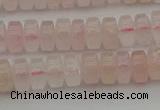 CRB401 15.5 inches 5*8mm rondelle rose quartz beads wholesale