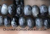 CRB4035 15.5 inches 4*6mm rondelle black labradorite beads wholesale