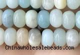 CRB4036 15.5 inches 4*6mm rondelle amazonite beads wholesale