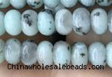 CRB4048 15.5 inches 4*6mm rondelle sesame jasper beads wholesale