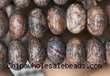 CRB4074 15.5 inches 5*8mm rondelle leopard skin jasper beads wholesale