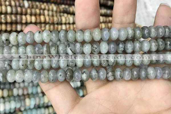 CRB4080 15.5 inches 5*8mm rondelle labradorite beads wholesale