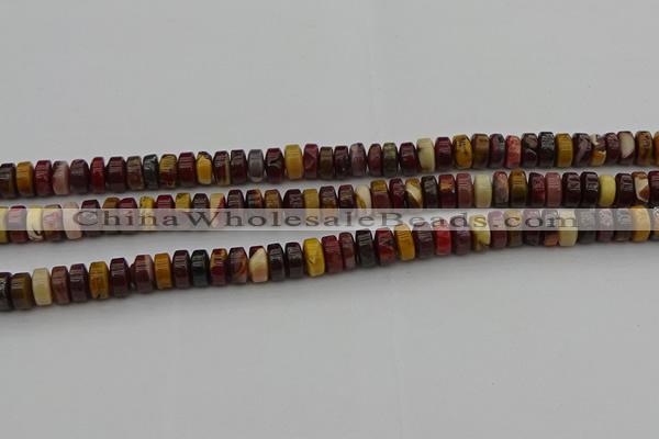 CRB433 15.5 inches 5*8mm rondelle mookaite gemstone beads