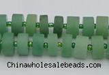 CRB472 15.5 inches 5*8mm tyre green aventurine beads wholesale