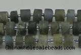 CRB481 15.5 inches 4*6mm tyre labradorite gemstone beads