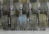 CRB485 15.5 inches 8*14mm tyre labradorite gemstone beads