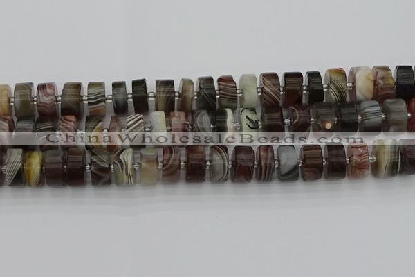 CRB497 15.5 inches 8*16mm tyre botswana agate beads wholesale