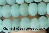 CRB5004 15.5 inches 4*6mm rondelle matte green aventurine beads