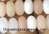 CRB5053 15.5 inches 5*8mm rondelle matte pink aventurine beads