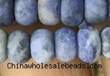 CRB5056 15.5 inches 5*8mm rondelle matte sodalite beads wholesale